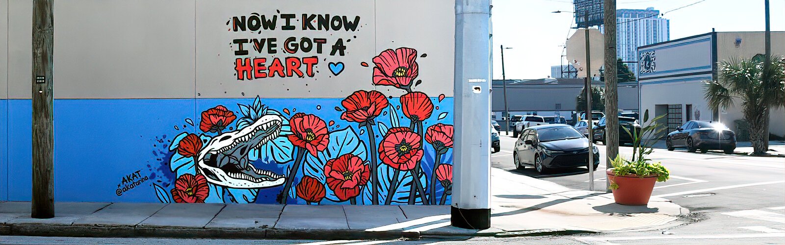 Mural by Cam Parker in Tampa Heights.