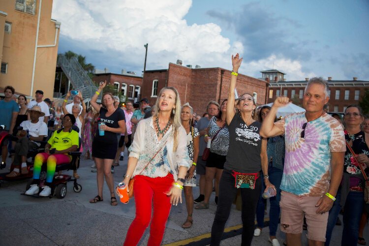 Revelers enjoyed music from late afternoon deep into the night at WMNF's Tropical Heatwave at the Cuban Club in Ybor City.