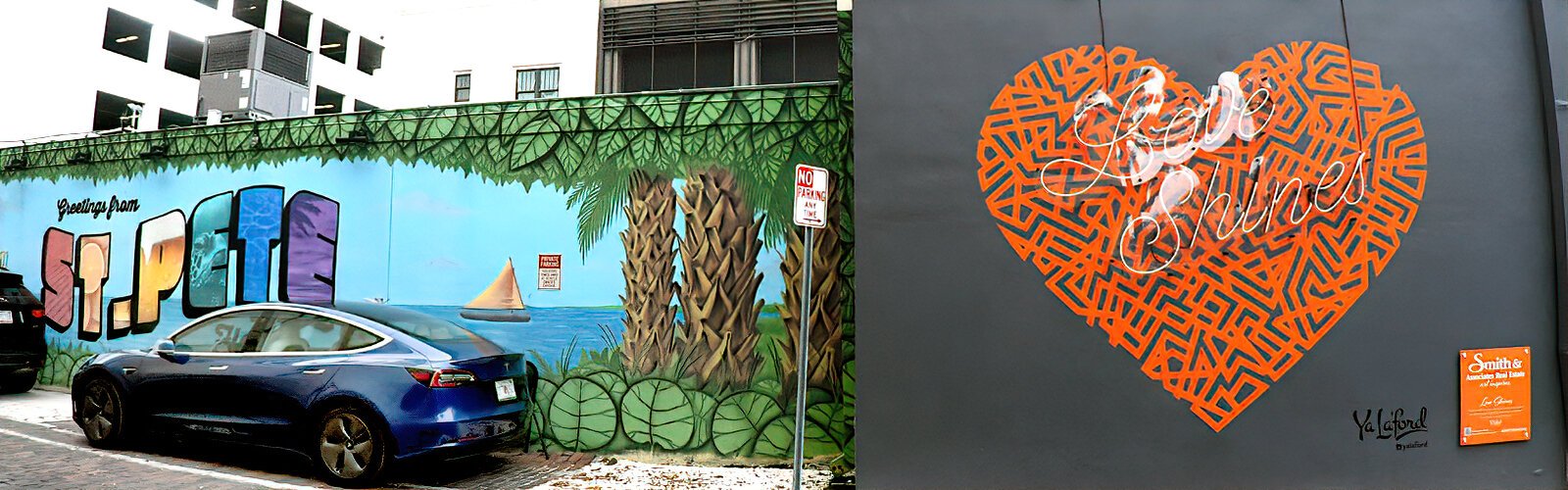 For multi-media artist Ya La’ford’s the words "Love Shines" on her mural “are like a beacon, reminding us that we are stronger together when we remember the power of love and light."