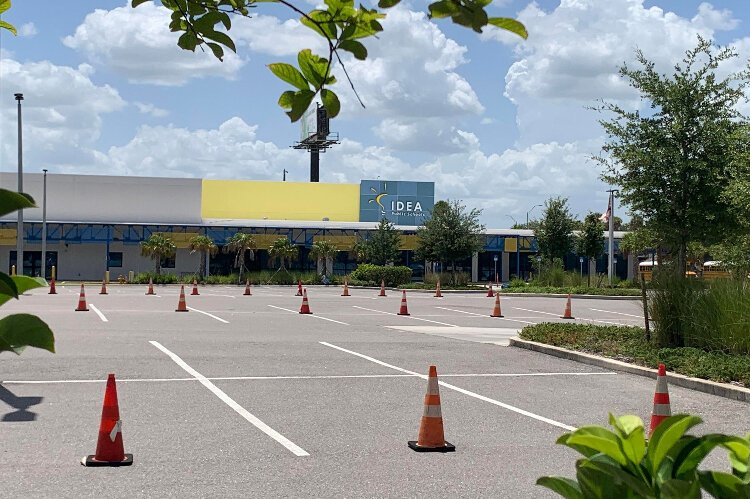 The IDEA Victory Vinik Campus is a public school that operates in a former flea market building at the intersection of Nebraska and Fowler avenues in the Uptown District.