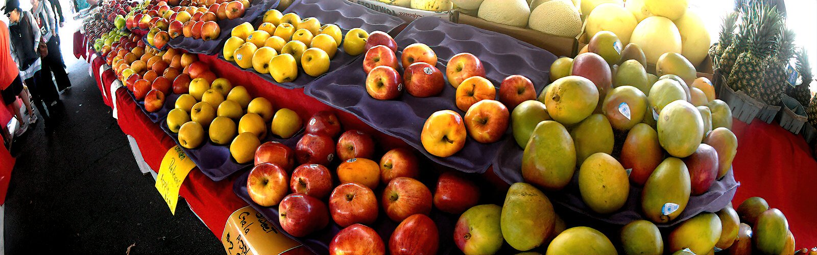 These appetizing fruits are just a sample of the produce at the Farmers Curb Market, which is open 11 months of the year on Saturday but closed in August.
