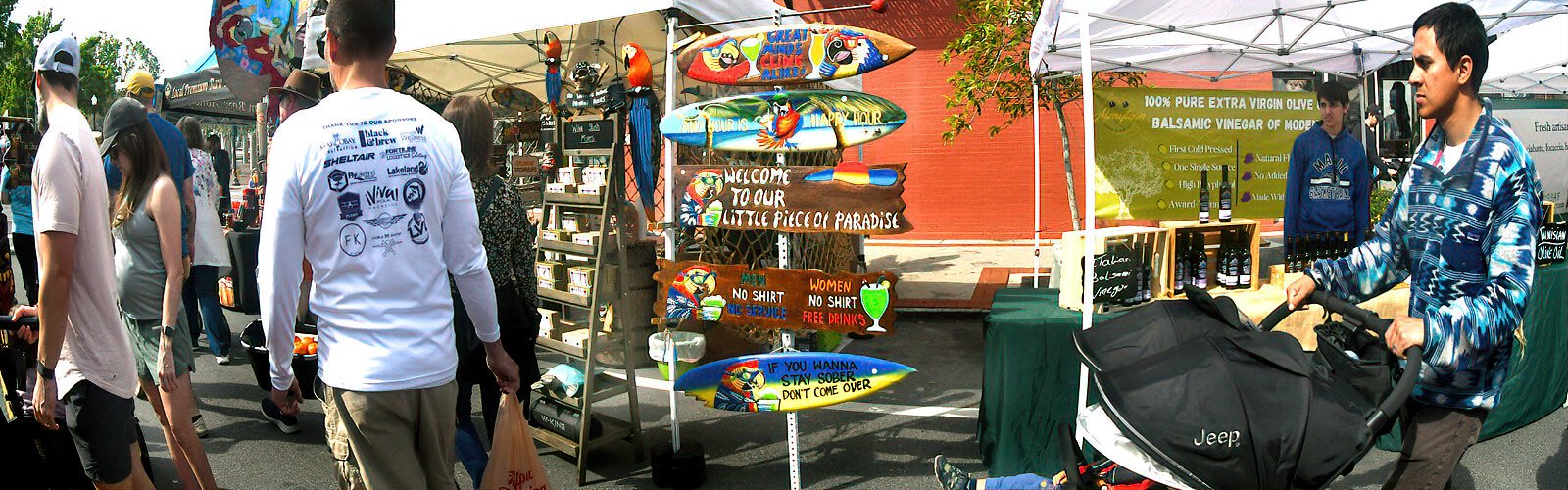 Strolling through the Lakeland Downtown Farmers Curb Market is a great way to enjoy the sense of community while discovering new products and finding fun artwork.