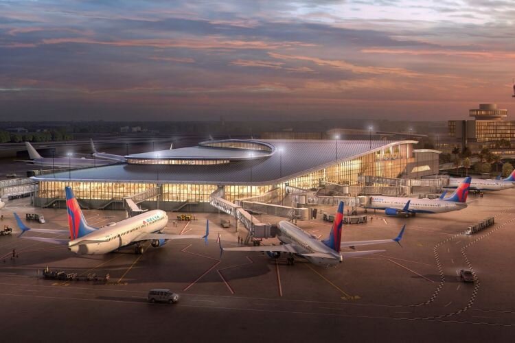 A rendering of Tampa International Airport's Airside D, schedueld to open in 2028.