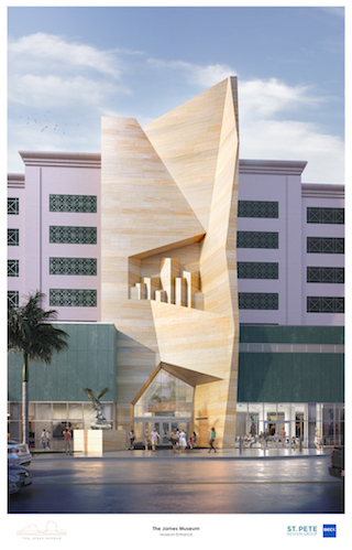 Artist's rendering of James Museum