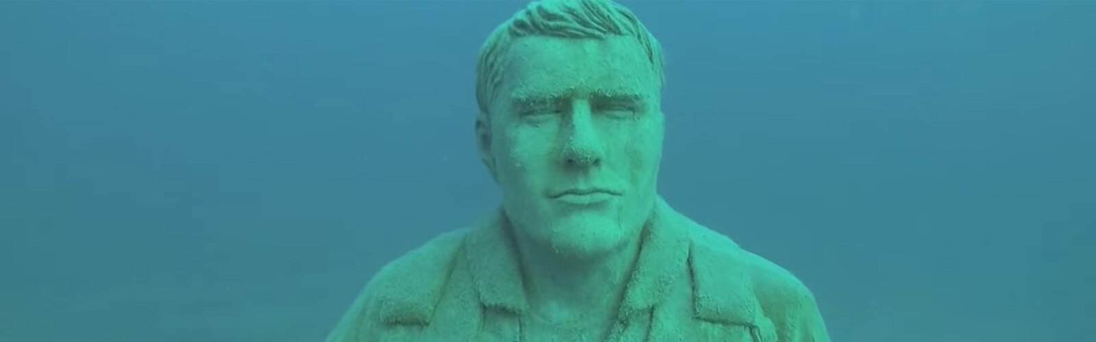 Offshore dive site near Clearwater features statues of U.S. military veterans.