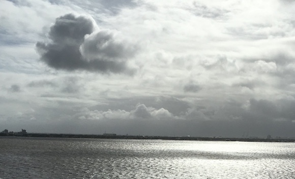 Clouds remain over Hillsborough Bay post-Hurricane Irma