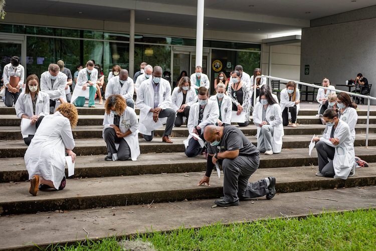 Local healthcare providers in Tampa and across the nation pause for a period of silent reflection on systemic racism.