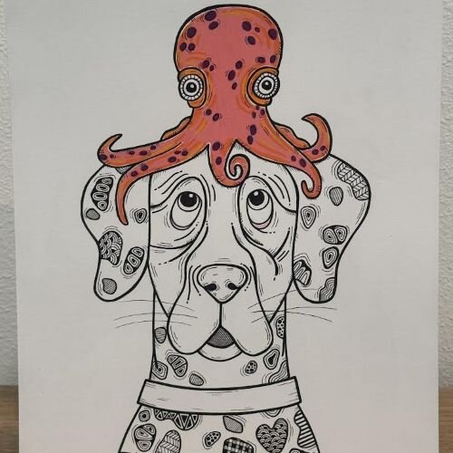 “Tangled Tails,” an exhibit featuring the zentangle artwork of Alaina Greco (aka AGDoodlez) is at Pinellas Ale Works through July 25th.